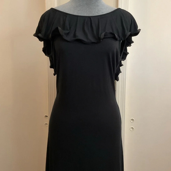 Rachel Pally Dresses & Skirts - 🩷Rachel Pally Off the Shoulder Ruffle top Maxi Dress in Black 🩷